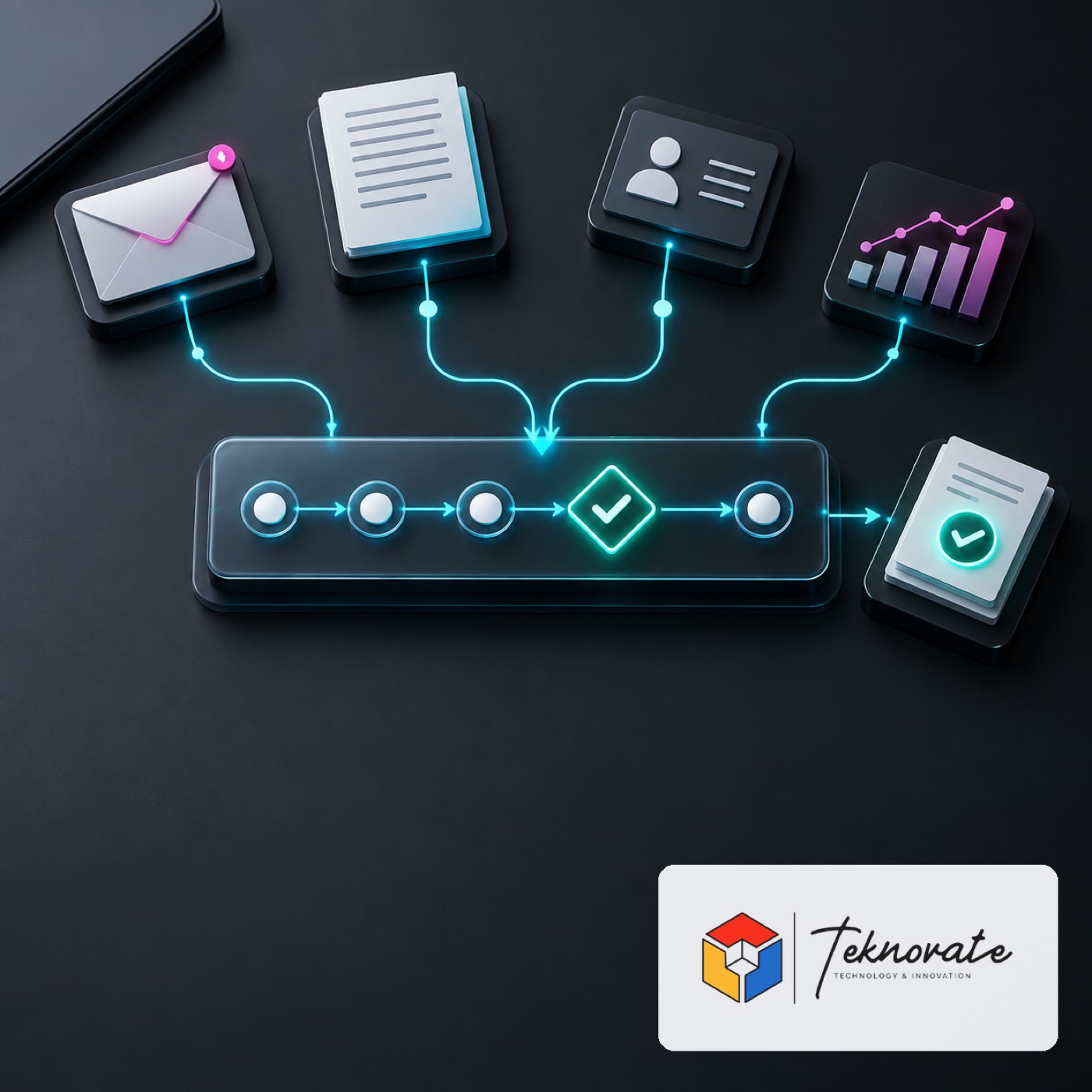 Imagen editorial para IA administrativa